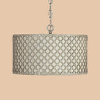 White Beaded Pendant Chandelier