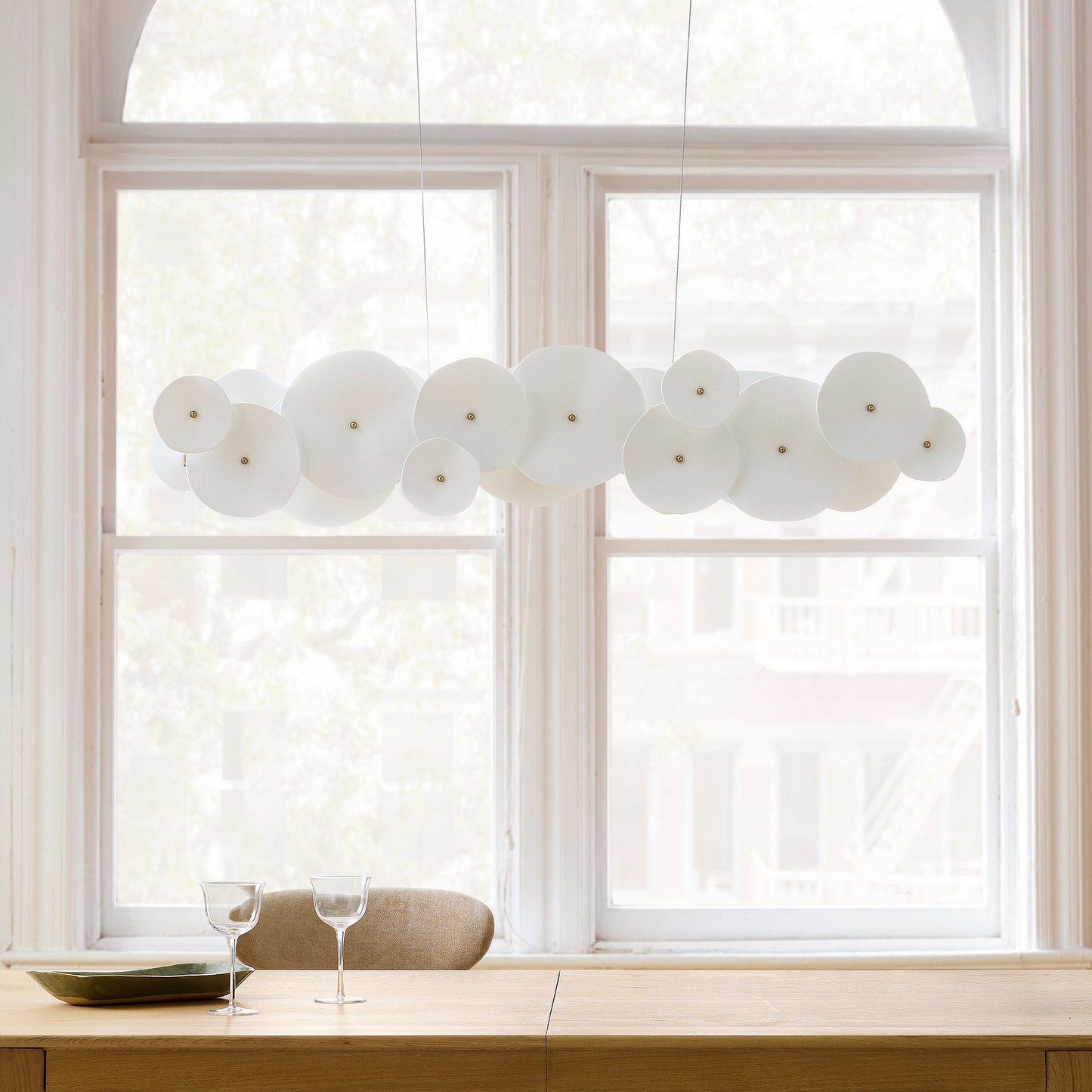 Amara Ceramic Linear Chandelier (50")