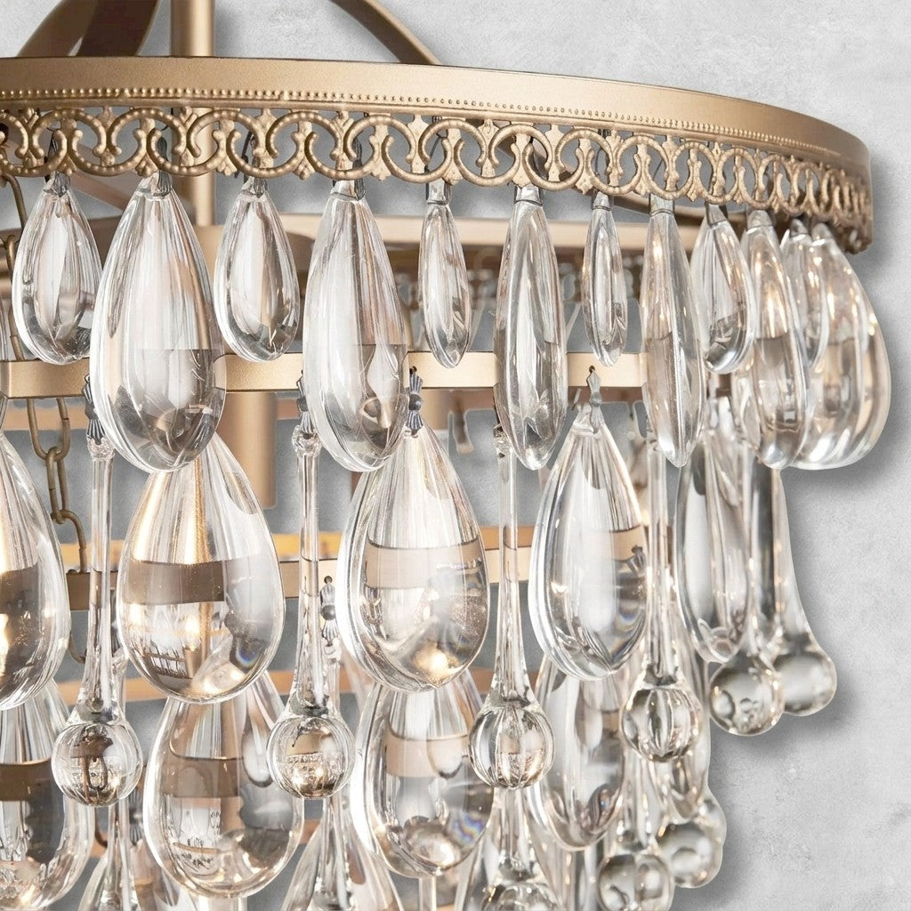 Anabella Round Chandelier 17''23''H