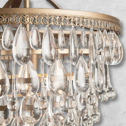 Anabella Round Chandelier 17''23''H