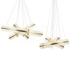 Aquinox 3-Tier Round Crystal Ring LED Chandelier