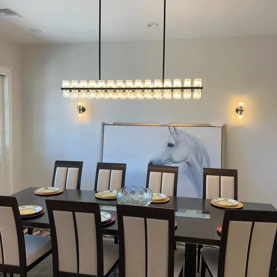 Reger Crystal Rectangular Chandelier 54'' 72"