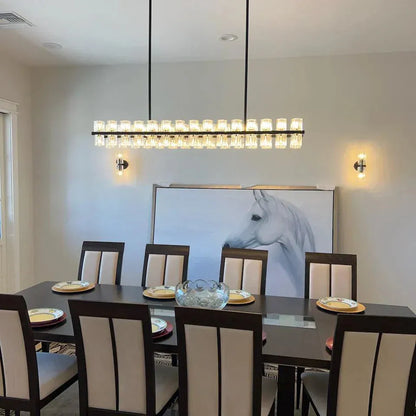 Reger Crystal Rectangular Chandelier 54'' 72"