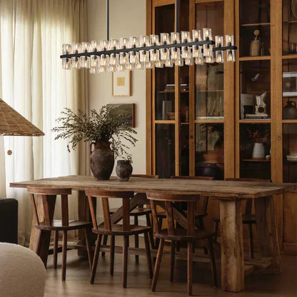 Reger Crystal Rectangular Chandelier 54'' 72"