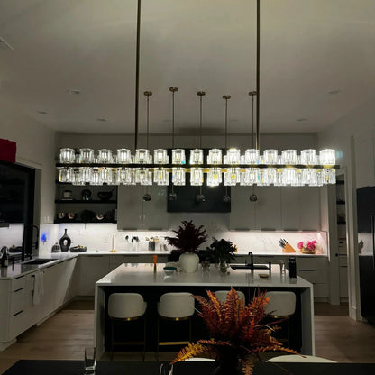 Reger Crystal Rectangular Chandelier 54'' 72"