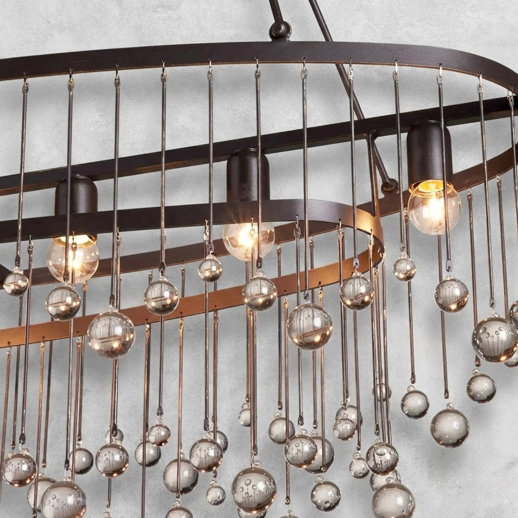 Aubrey 7 Light Oval Chandelier