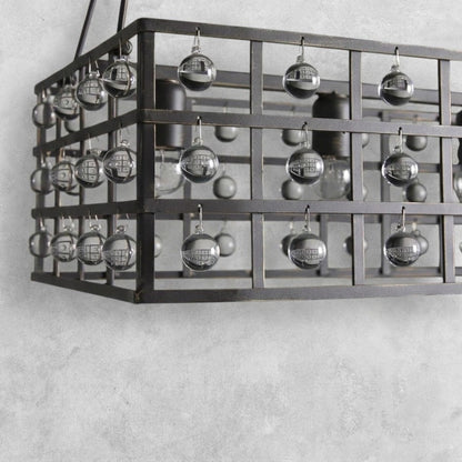 Aubrey Rectangular Chandelier 7 Light