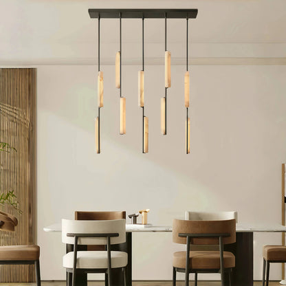 Milano Alabaster Linear Chandelier 54''