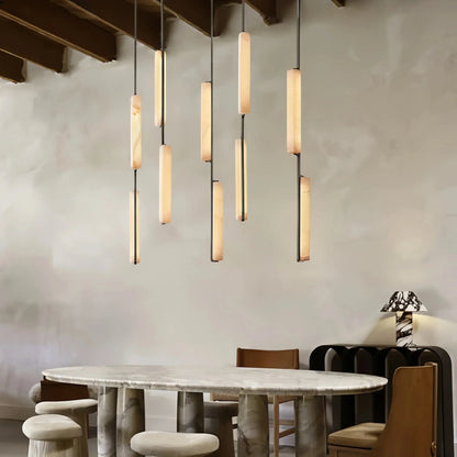 Milano Alabaster Linear Chandelier 54''