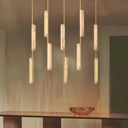 Milano Alabaster Linear Chandelier 54''