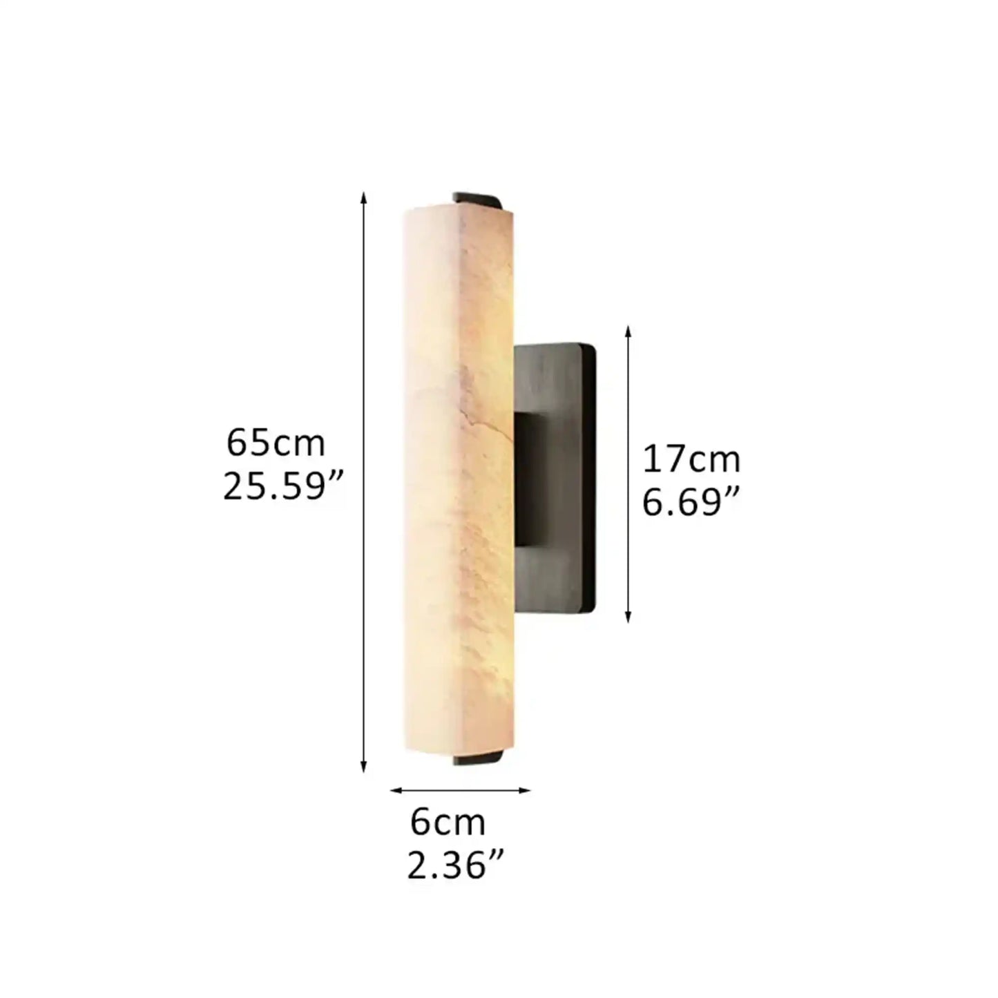 Milano Alabaster Single Wall Sconce