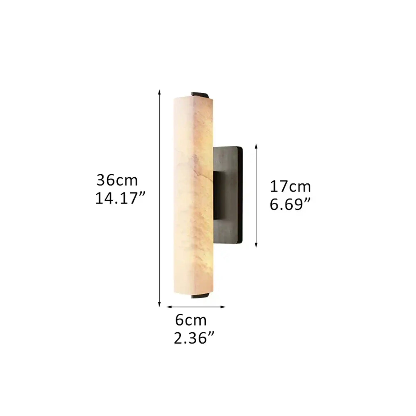 Milano Alabaster Single Wall Sconce