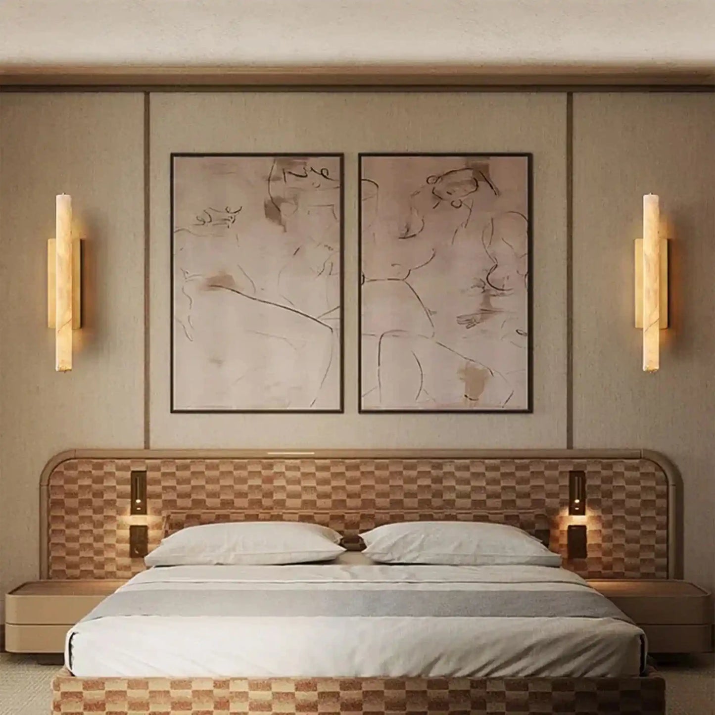Milano Alabaster Single Wall Sconce