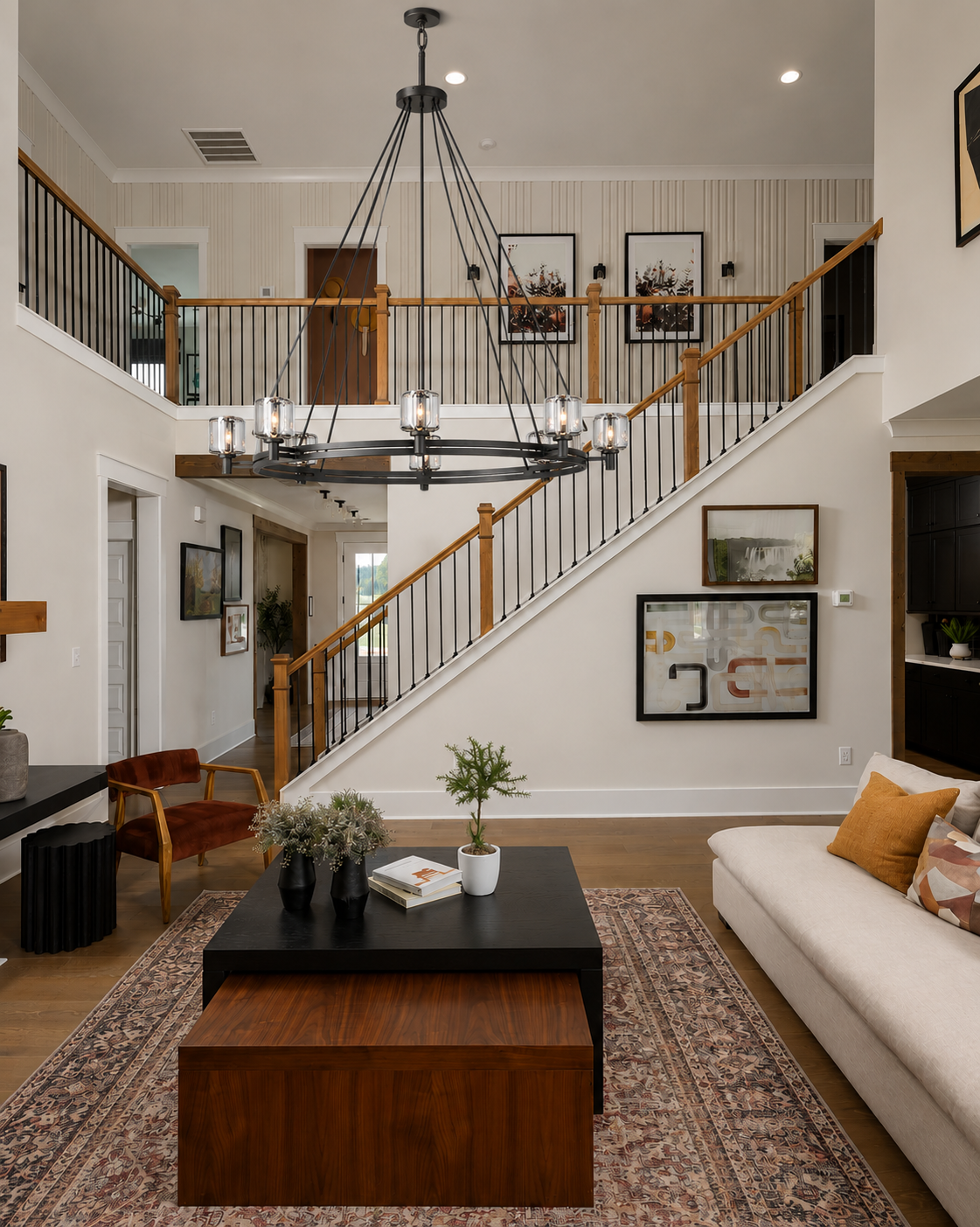 Demored Round Chandelier