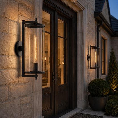 Devauxy Outdoor Round Sconce