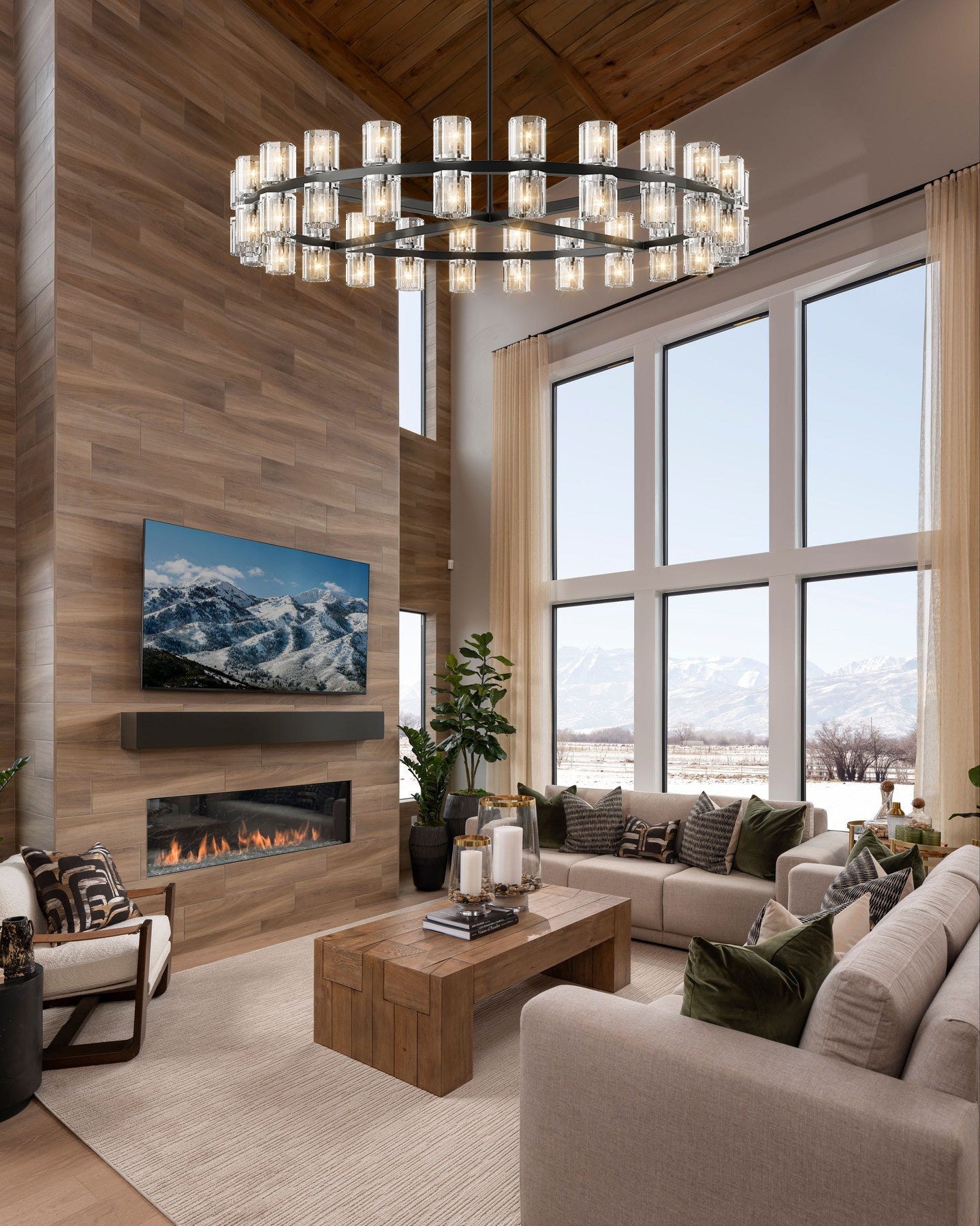 Arcuphoe Led Round Chandelier