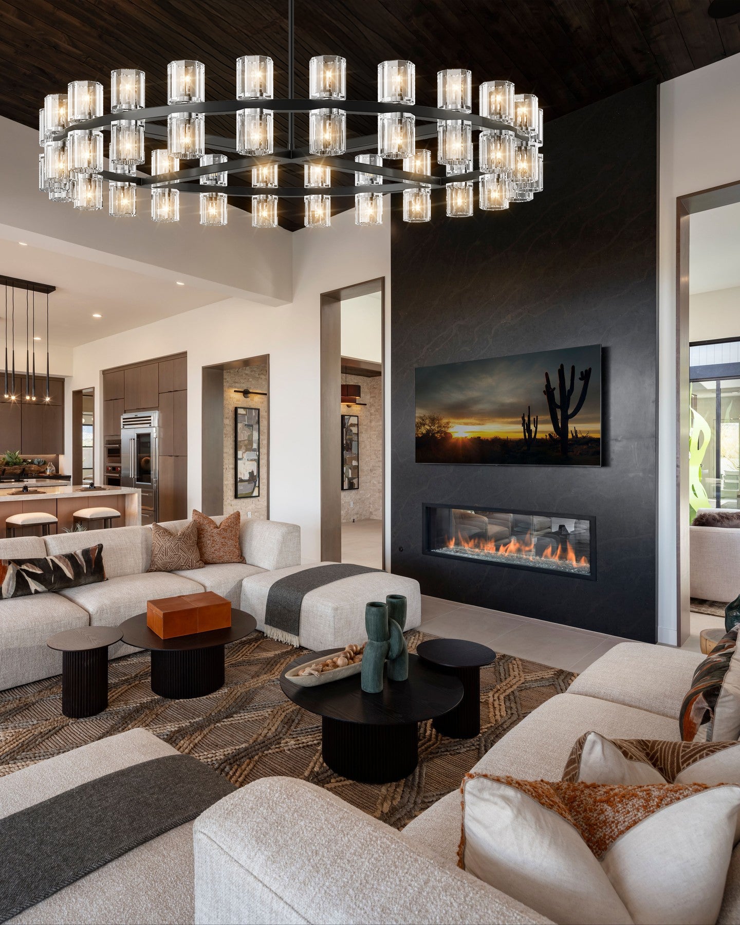 Arcuphoe Led Round Chandelier