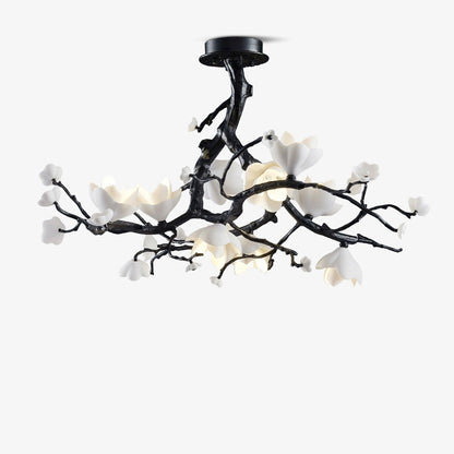 Black Branch Copper Tree Chandelier