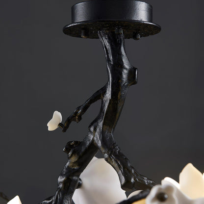 Black Branch Copper Tree Chandelier
