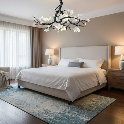 Black Branch Copper Tree Chandelier