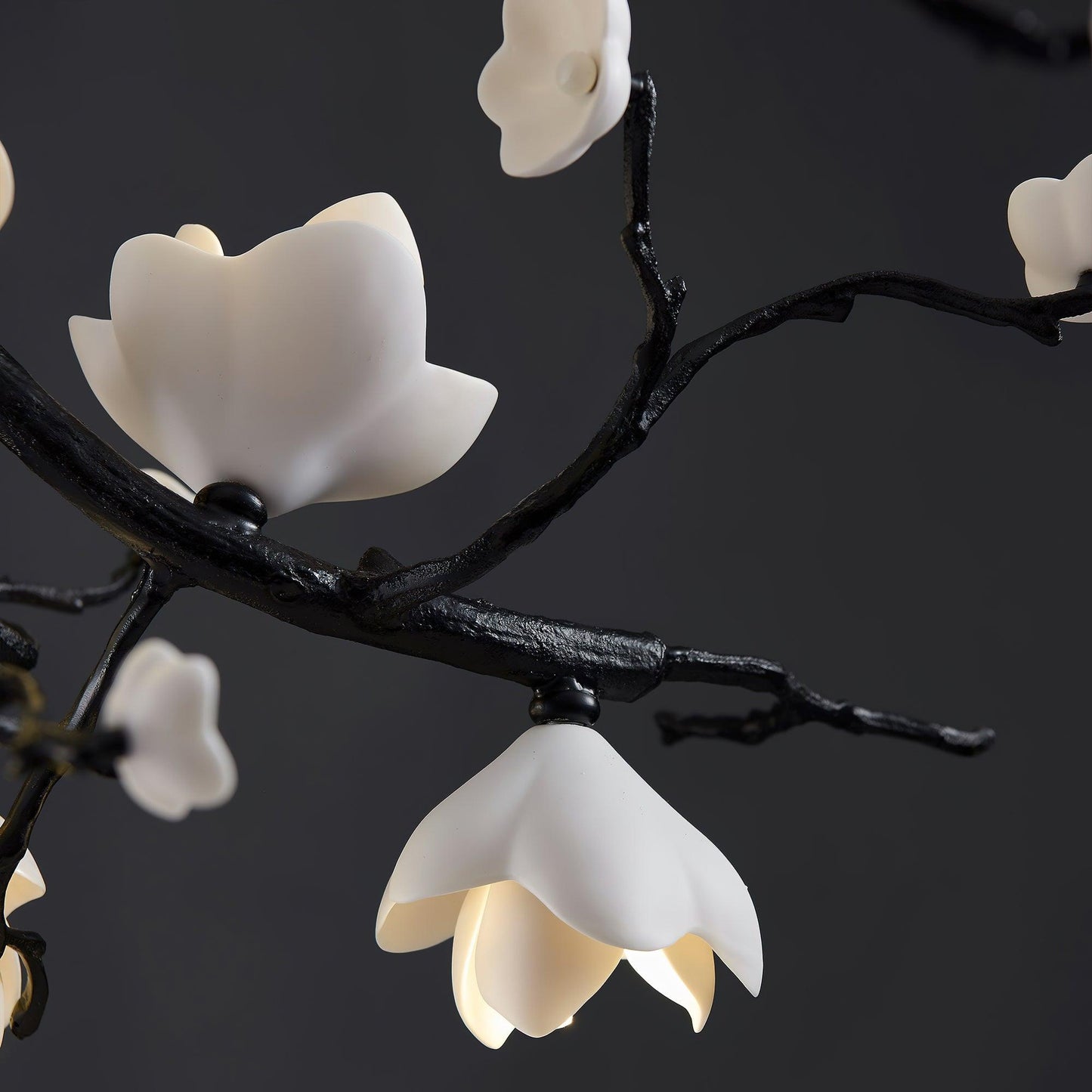 Black Branch Copper Tree Chandelier