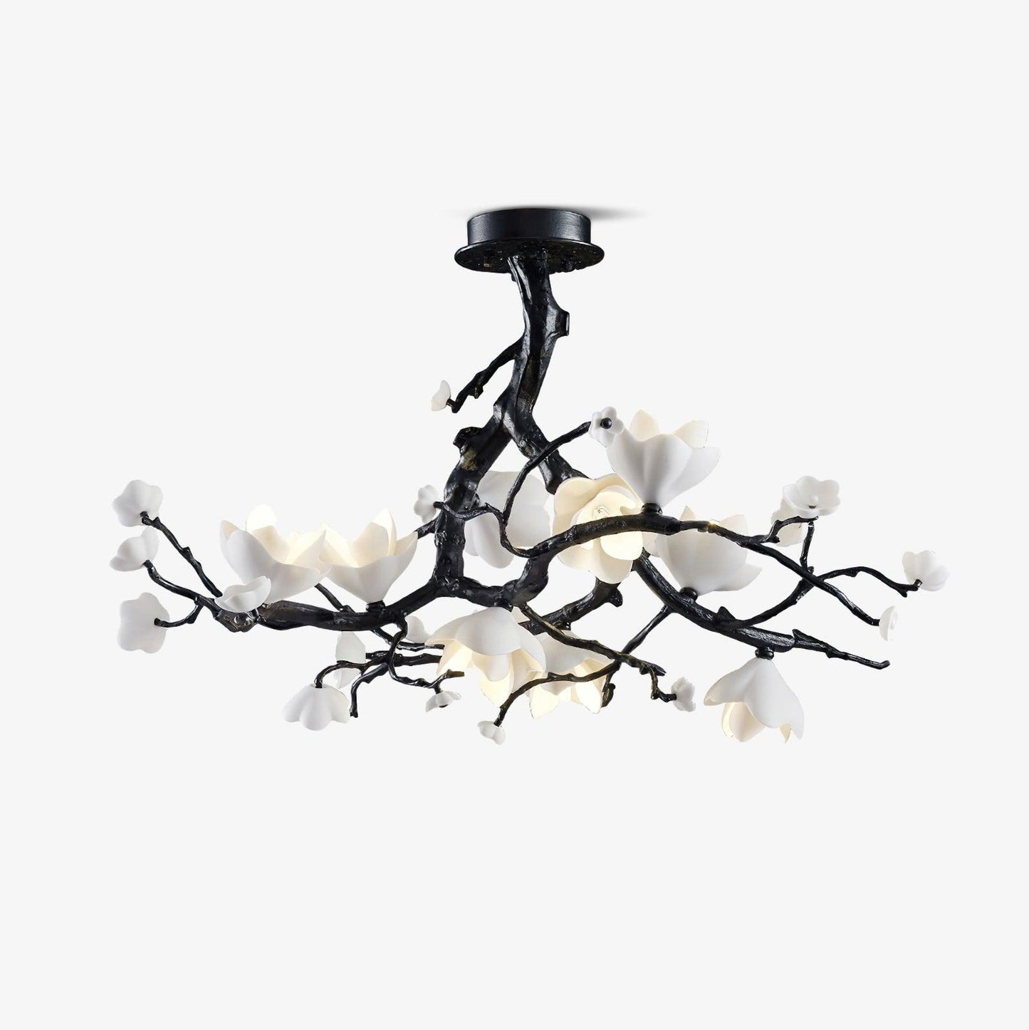 Black Branch Copper Tree Chandelier