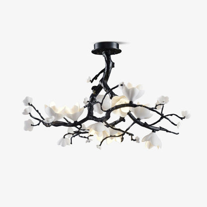 Black Branch Copper Tree Chandelier