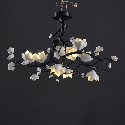 Black Branch Copper Tree Chandelier