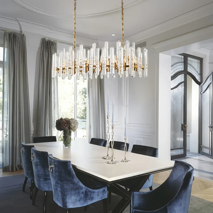 Brinton Crystal Rectangle Chandelier 54'' 72''