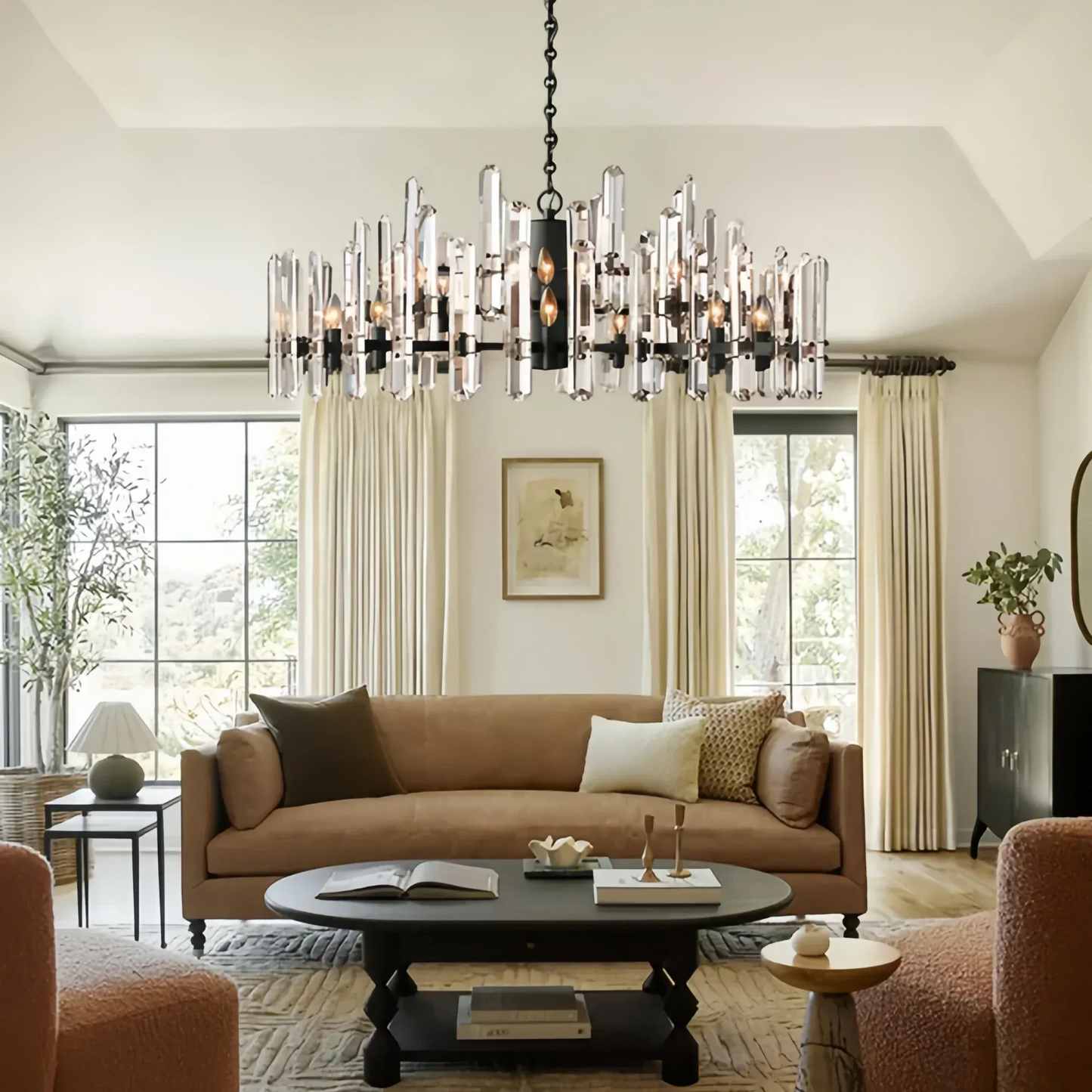 Brinton Crystal Round Chandelier 24'' 36'' 48''