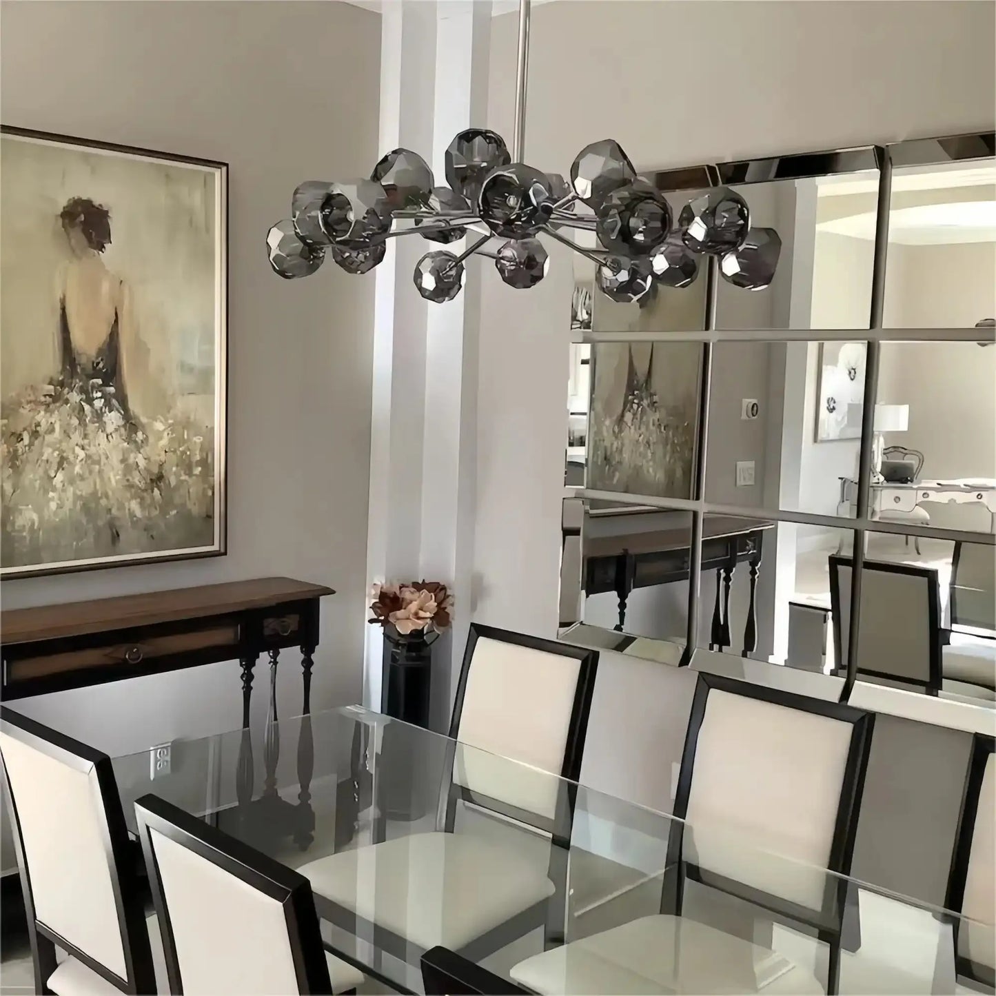 Bouble De Crystal Modern Round Chandelier