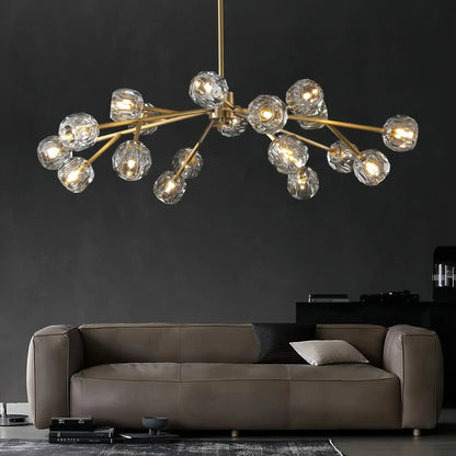 Bouble De Crystal Modern Round Chandelier