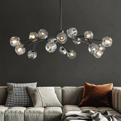 Bouble De Crystal Modern Round Chandelier