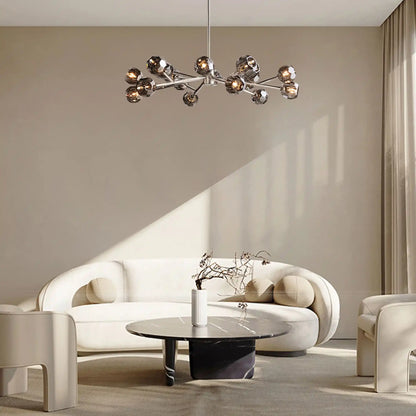 Bouble De Crystal Modern Round Chandelier