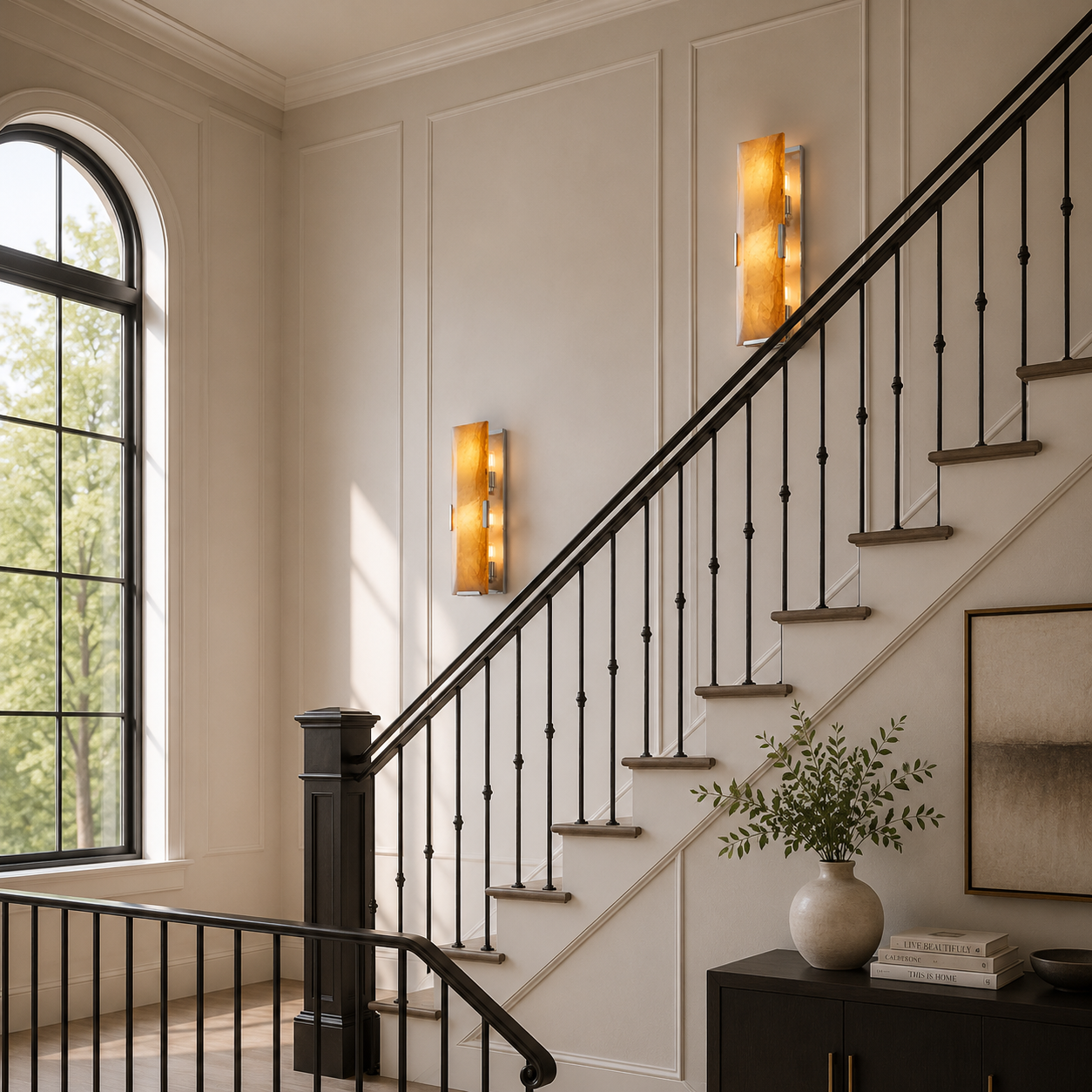 Hadilor Calcite Linear Sconce
