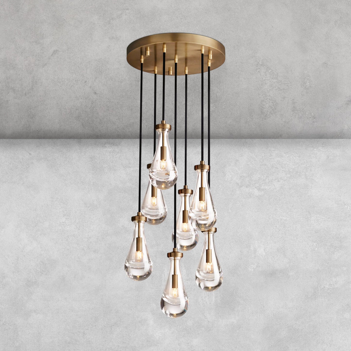 Raindrop Round Chandelier