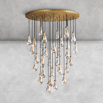 Raindrop Round Chandelier