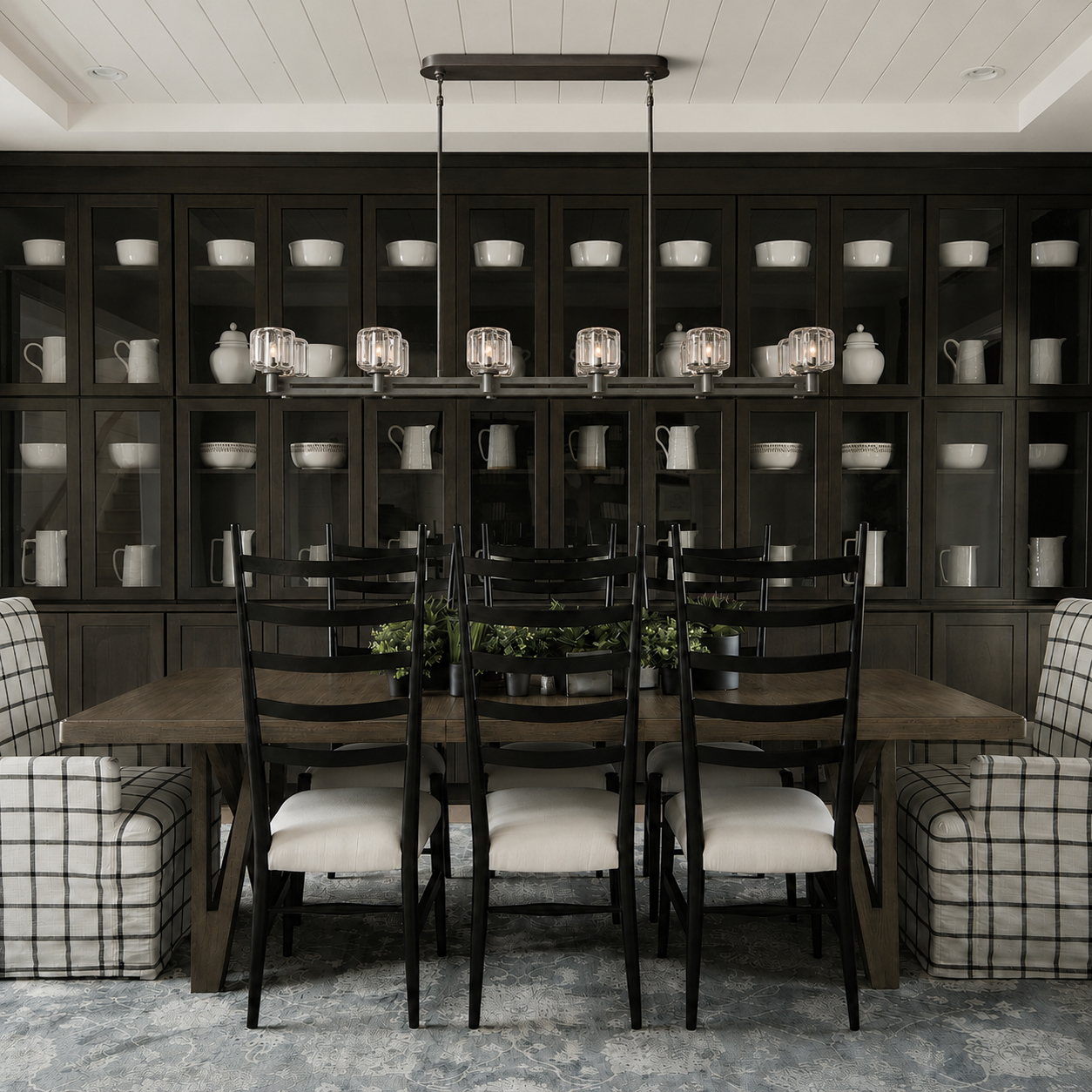 Demored Double Linear Chandelier