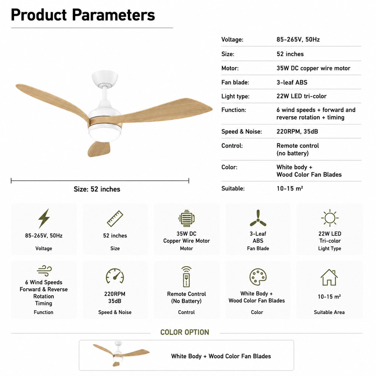 SONA Ceiling Fan