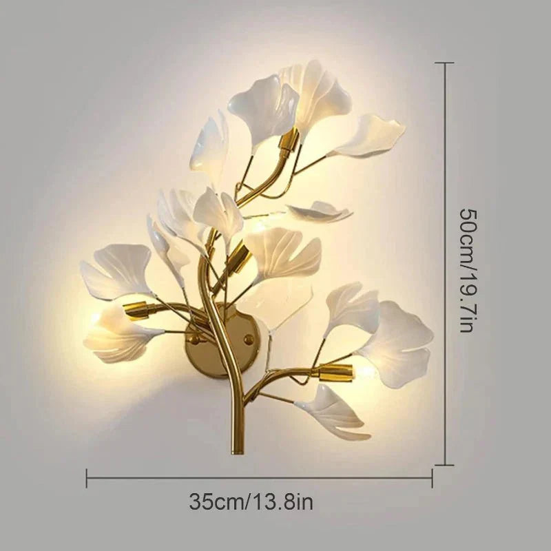 Calla Modern Leaf Wall Lamp