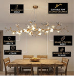 Calyx Bird Branch Chandelier for Dining Room
