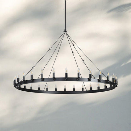 Damina Luxury Filament/Candelabra Vintage Round Chandelier