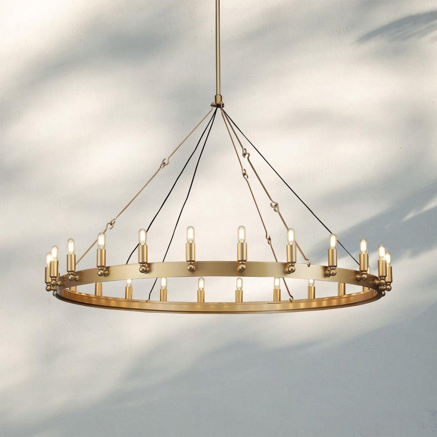 Damina Luxury Filament/Candelabra Vintage Round Chandelier