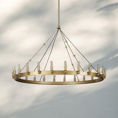 Damina Luxury Filament/Candelabra Vintage Round Chandelier