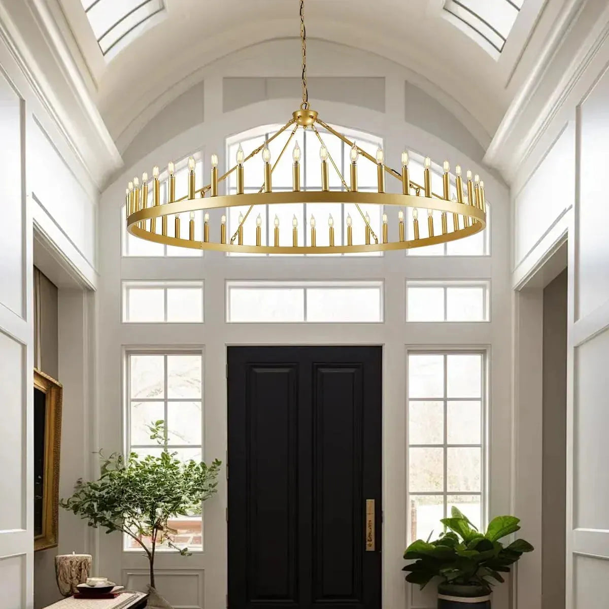 Damina Luxury Filament/Candelabra Vintage Round Chandelier