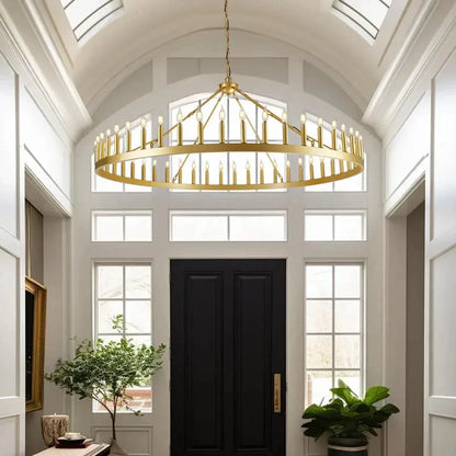 Damina Luxury Filament/Candelabra Vintage Round Chandelier