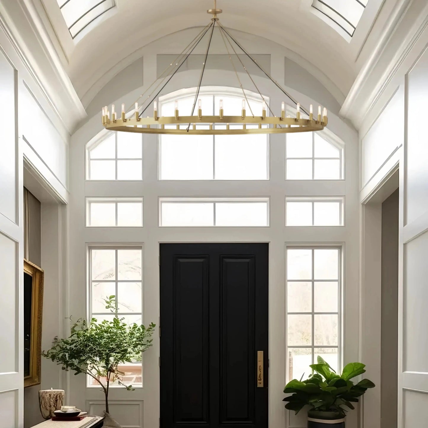 Damina Luxury Filament/Candelabra Vintage Round Chandelier