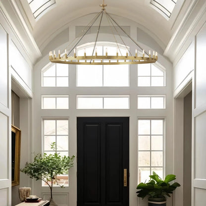 Damina Luxury Filament/Candelabra Vintage Round Chandelier