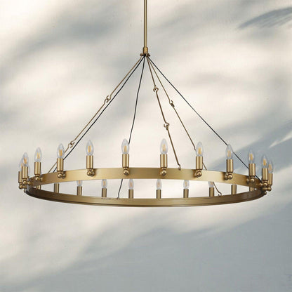 Damina Luxury Filament/Candelabra Vintage Round Chandelier