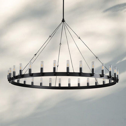 Damina Luxury Filament/Candelabra Vintage Round Chandelier